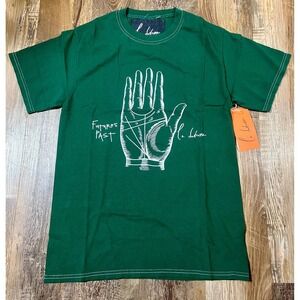 La Detresse The Joker Hand Tee women's Sz XS NWT green  msrp $155